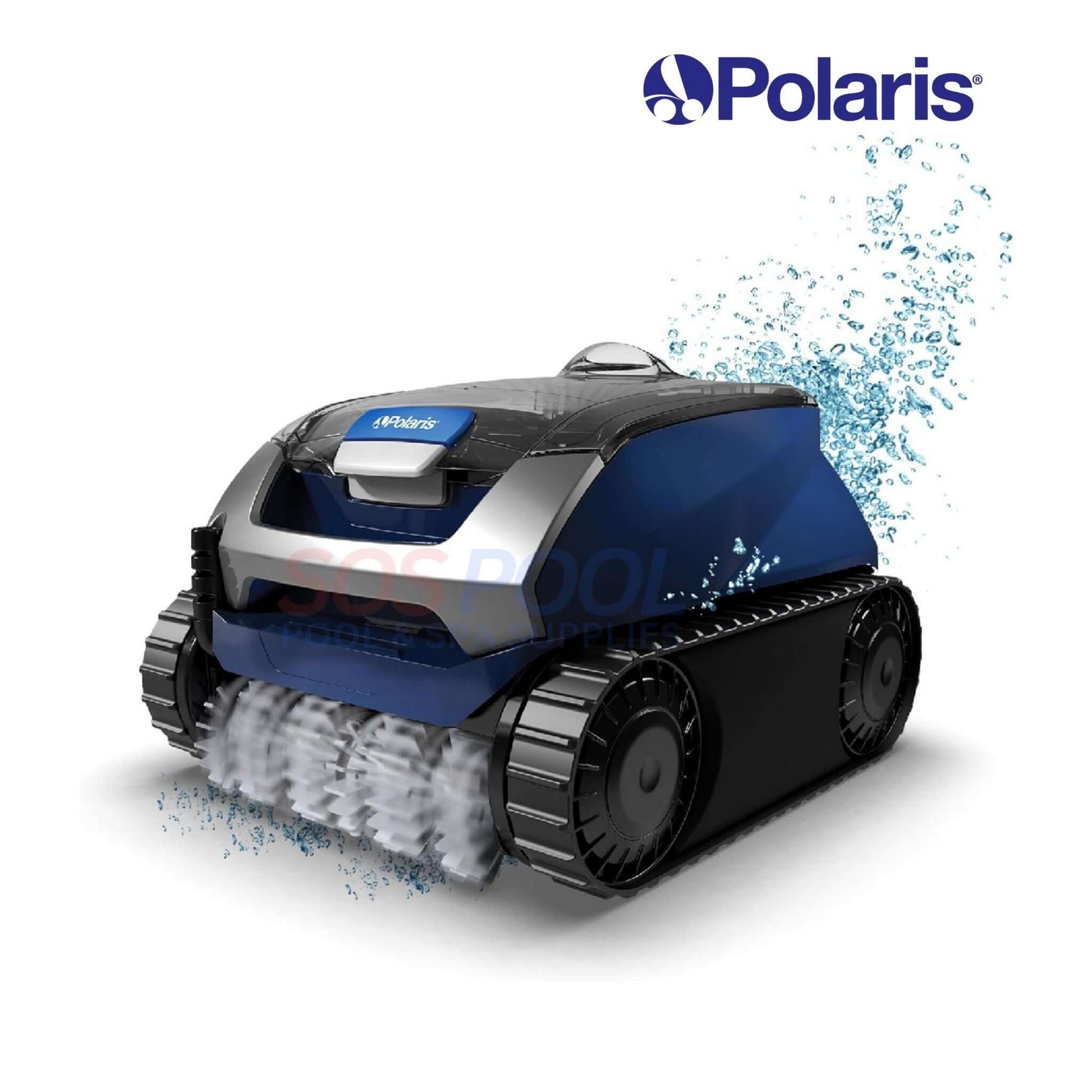 Polaris EPIC™ 8640 Robotic Pool Cleaner FEPIC8640 with water spray, ideal for in-ground pools, offered by SOS Pool.