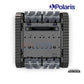 Top view of Polaris EPIC™ 8640 Robotic Pool Cleaner FEPIC8640 showcasing dual-traction motors, ideal for pool supplies.