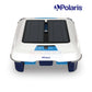FSKIMBOT Polaris Skimbot Solar Surface Cleaner, white and blue, designed for pool cleaning, solar-powered, from SOS Pool supplies.