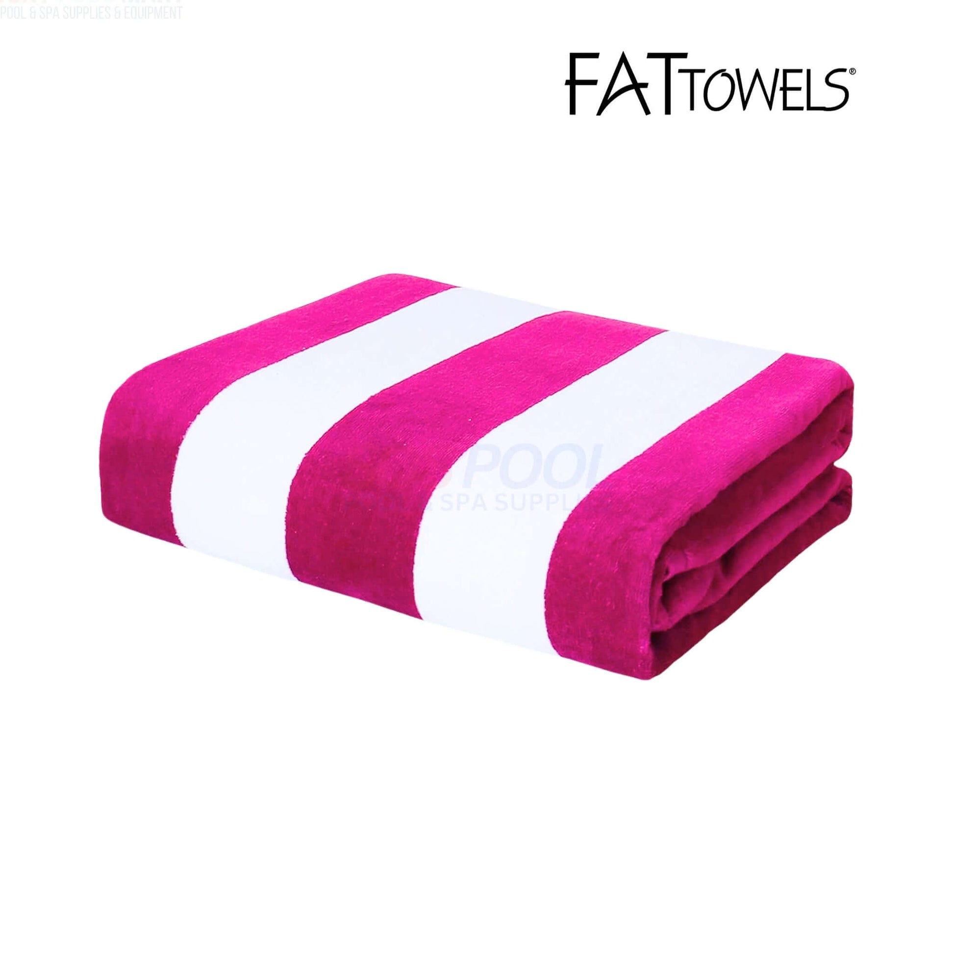 FatTowel Beach Towel in Cobana Stripe Velour, 35" x 60", premium 100% cotton, perfect for beach and pool | SKU: FAT-003