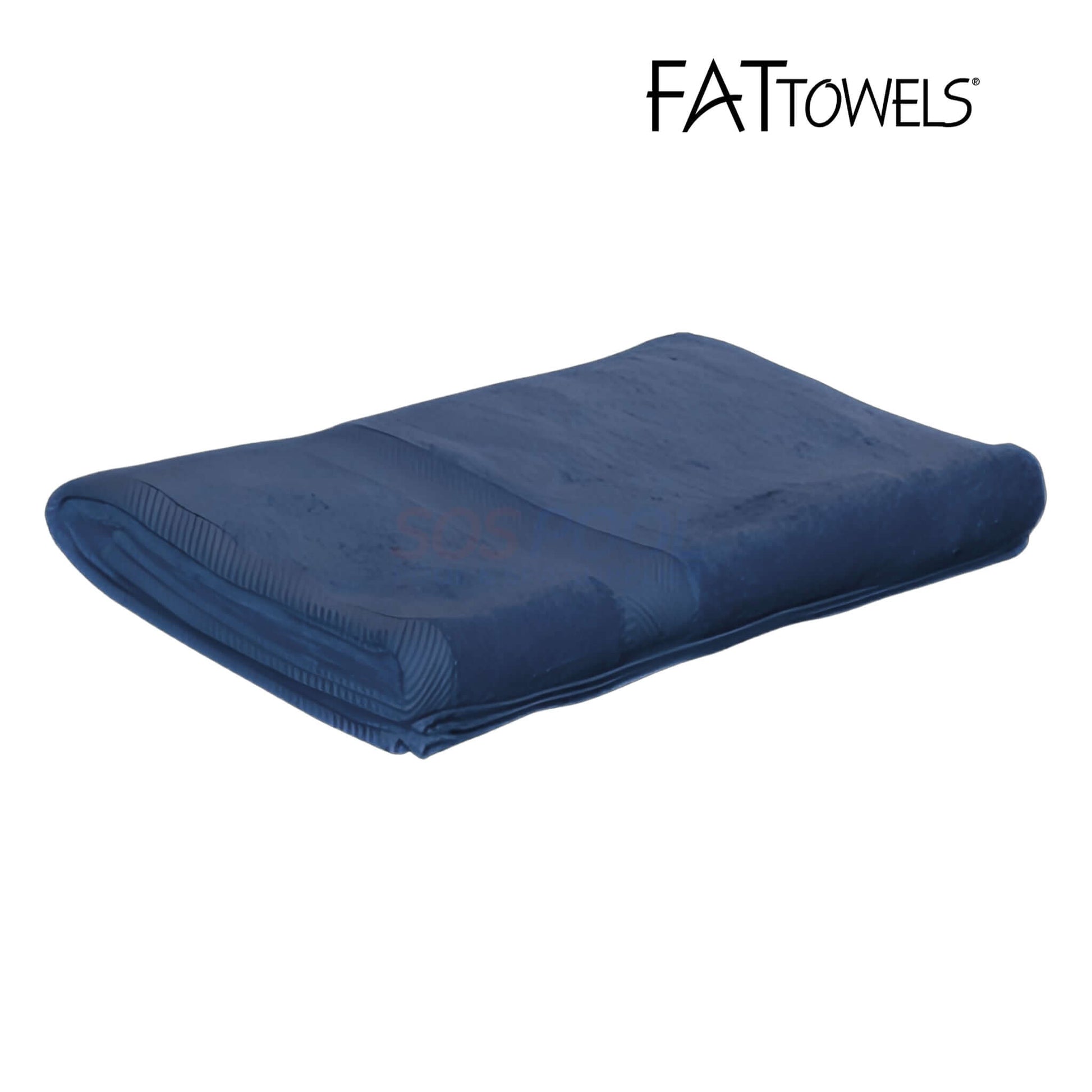 FatTowels FT20 Towel in navy blue color, oversized 35" x 65" cotton terry towel for SOS Pool use, SKU: FT20.