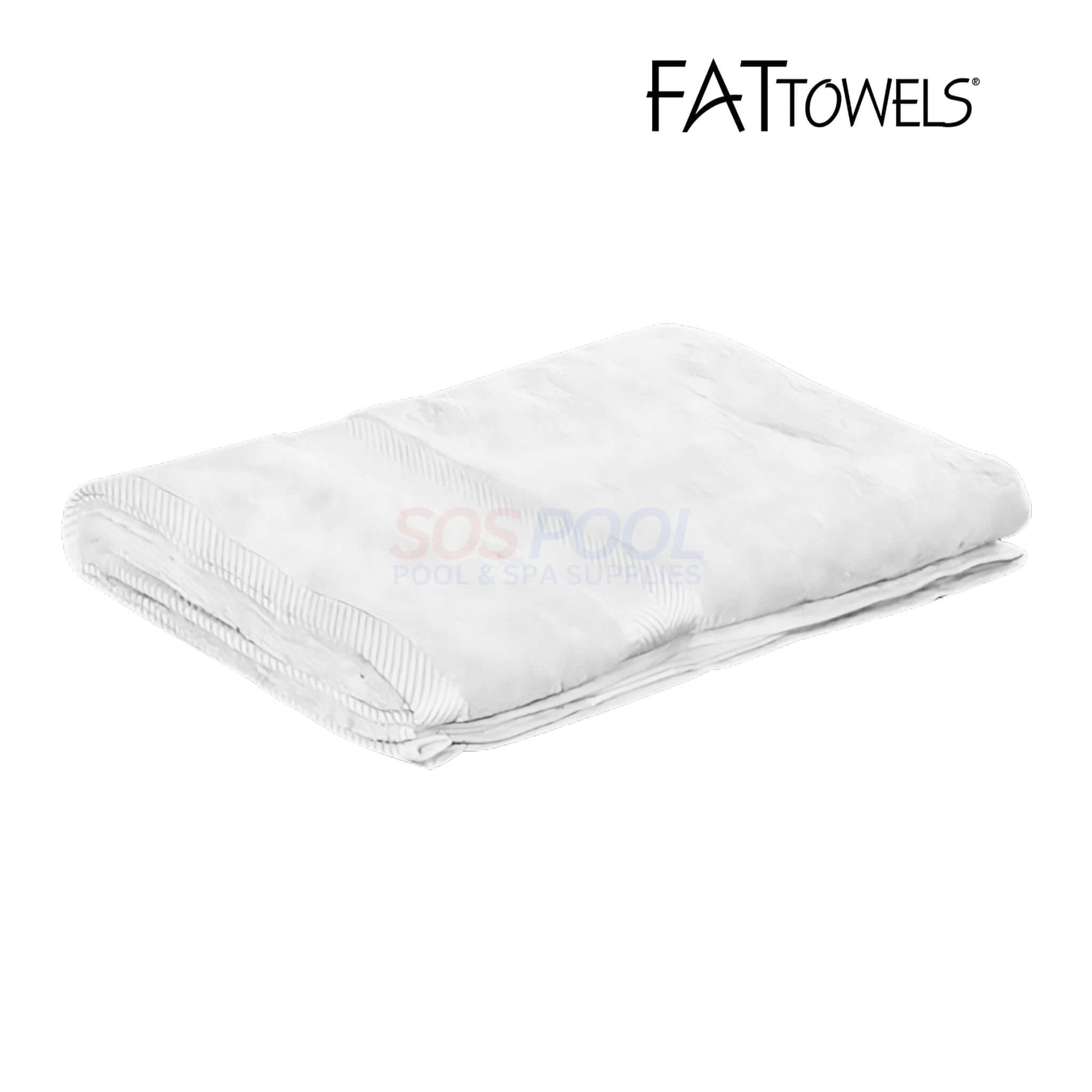 FatTowels FT20 oversized beach towel, 35" x 65", 100% cotton loop terry, soft and durable. From SOS Pool.