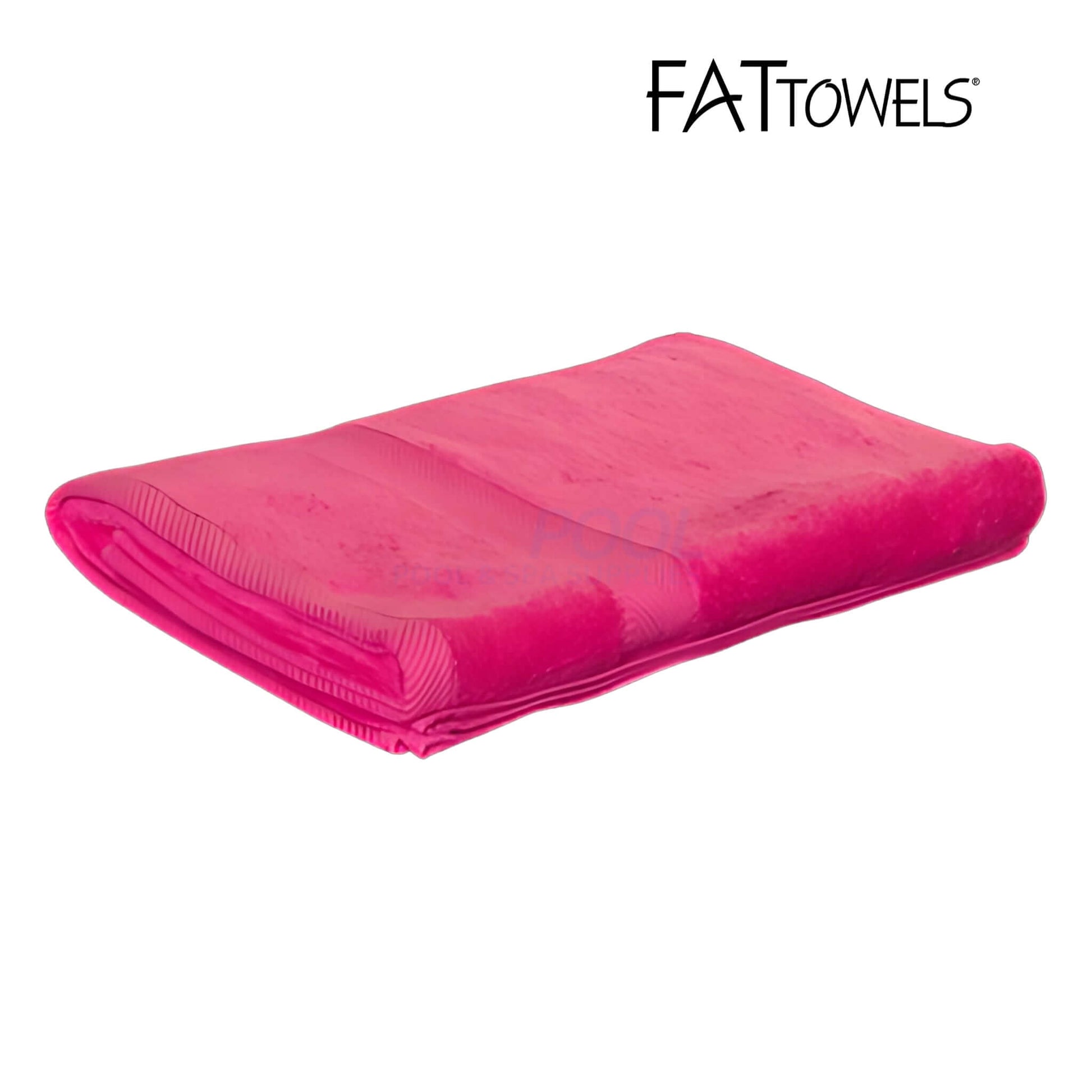 FatTowels FT20 Towel in bright pink, oversized 35" x 65", 100% cotton terry, perfect for SOS Pool fun.