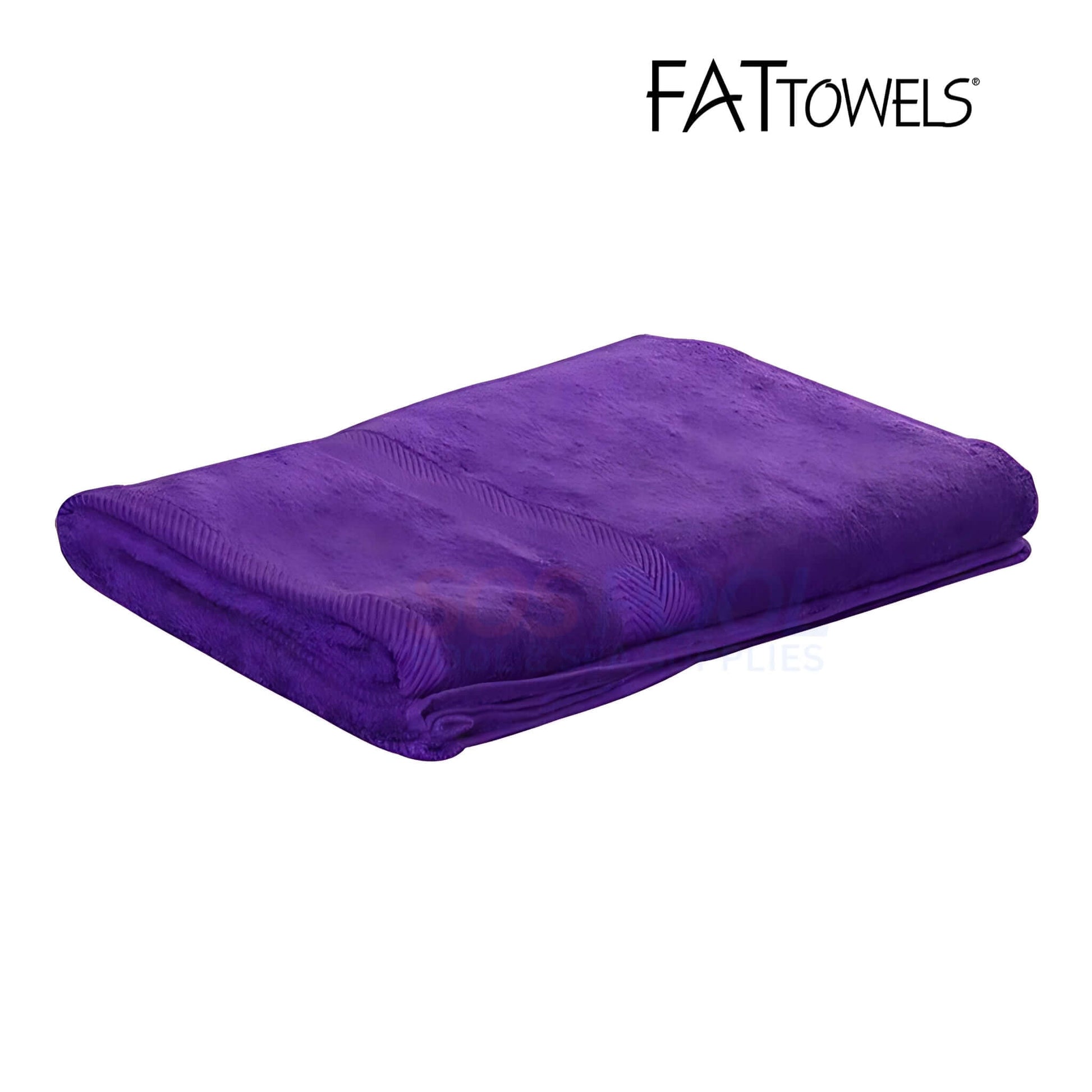 FatTowels FT20 Towel, Big & Bright Terry Beach Towel in vibrant purple, 35" x 65", perfect for pool use - SOS Pool.