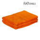 FatTowels FT35 Beach Towel in vibrant orange color, kingsized velour, 36" x 72", ideal for SOS Pool use. SKU: FT35