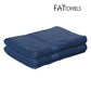 FatTowels FT35 Kingsized Velour Beach Towel folded in navy color, 36" x 72", durable, absorbent, perfect for SOS Pool.