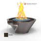 Grand Effects Round Essex Fire & Water Bowl in Bronze, Artisan Series with Seamless Lip - SKU: SOS Pool.
