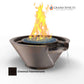 Grand Effects Fire & Water Bowl in Chestnut Hammertone featuring flames and water, SKU: SOS Pool.
