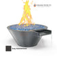 Grand Effects Fire & Water Bowl Round Essex Builder Series Metallic SOS Pool SKU: 12345, Gray Hammertone Finish
