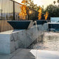Grand Effects Fire & Water Bowl, luxurious outdoor feature with flame and water elements, SKU: SOS Pool.