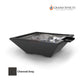 Grand Effects Fire & Water Bowl in Charcoal Gray, 30-inch concrete design, SKU: SOS Pool.