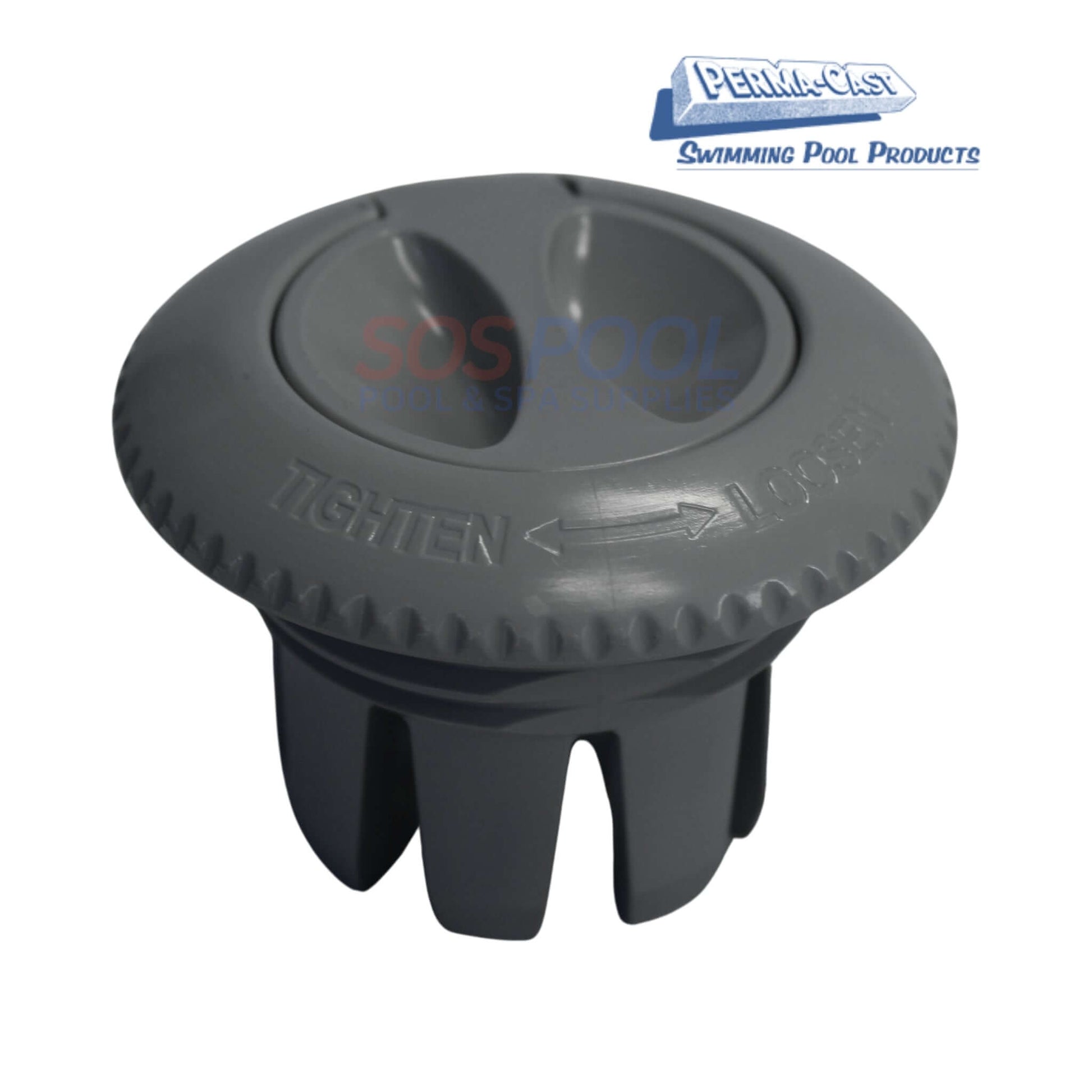 Gray Umbrella Socket Pool Deck Anchor | PS-7015-UG flip insert for pool deck, durable ABS construction for SOS Pool supplies.