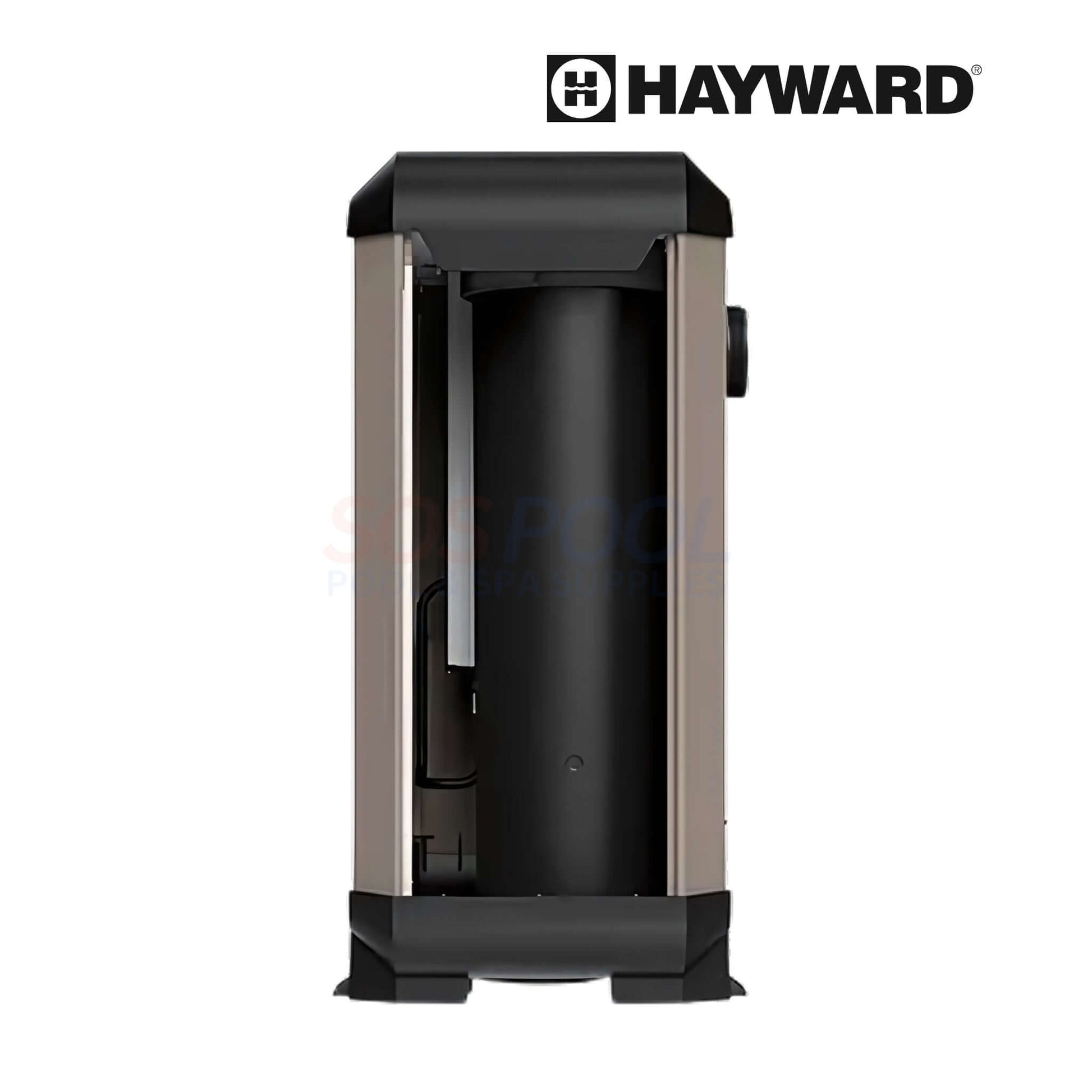 HYDRAPURE Hayward UV & Ozone Pool Water Treatment System in sleek black and bronze design, showcasing advanced sanitization technology.