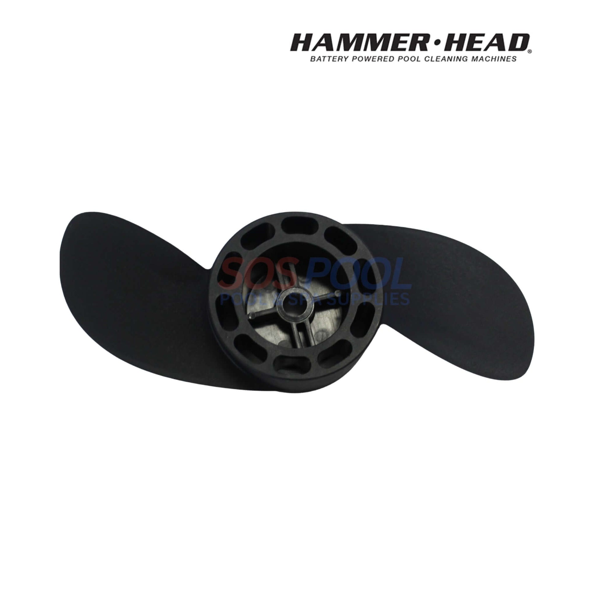 HammerHead Cleaner 2 Blade Propeller Kit | HH1004G SOS Pool featuring dual blades in black for enhanced suction. Ideal pool supplies.