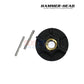 HammerHead Cleaner 2 Blade Propeller Kit | HH1004G SOS Pool includes a black propeller, prop nut, and retaining pins for swimming pool parts.