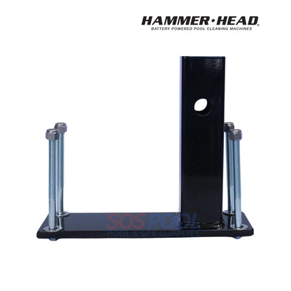 HammerHead Cleaner 2" Hitch Adapter With U-Bolt | HH1301 in black with U-bolts, designed for 2-inch hitch receivers, from SOS Pool.