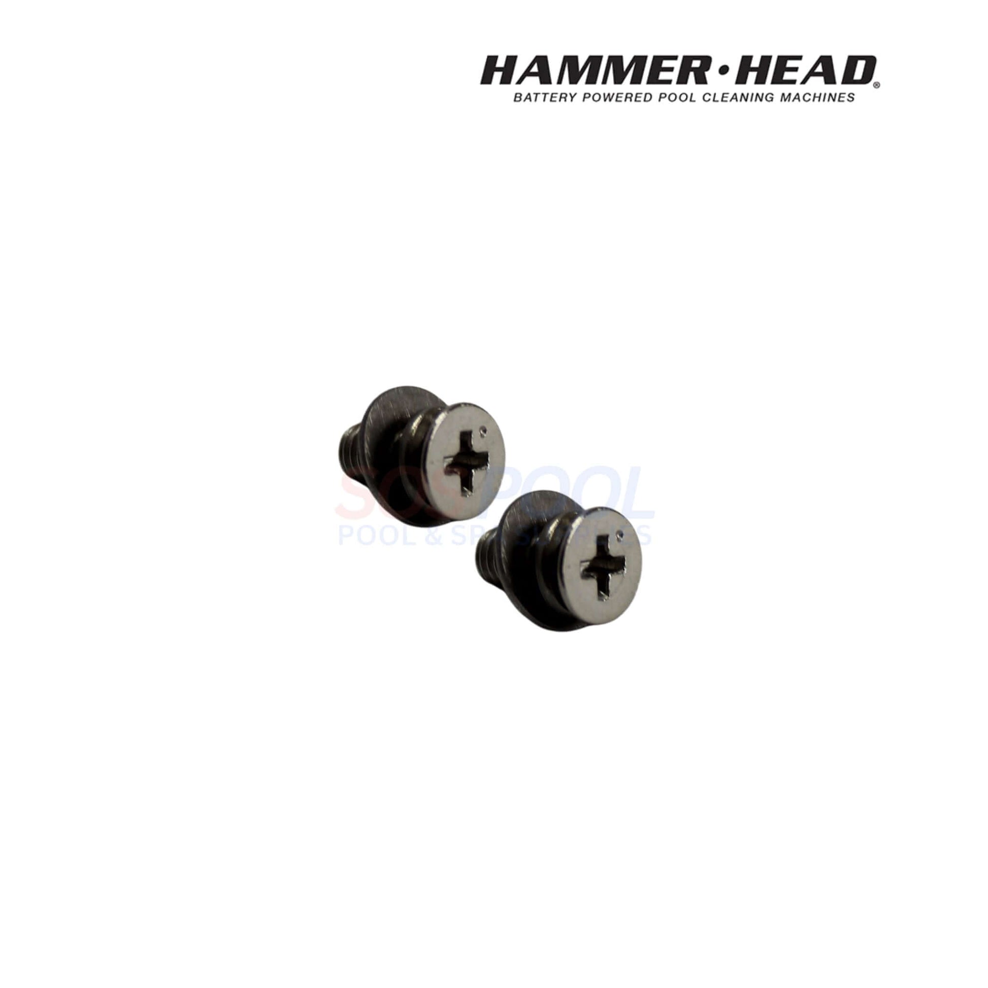 HammerHead Remora Portable Pool Vacuum | XR1600 replacement screws, close-up view, essential SOS Pool supplies for maintenance.