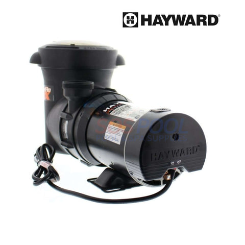 Hayward 1.5 HP PowerFlo Matrix Pool Pump | W3SP1593 shown in black with attached cord, ideal for swimming pool circulation, SOS Pool supplies.