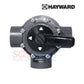 Hayward 3-Port PVC Diverter Valve PSV3SDGR for SOS Pool. Durable 1.5"-2" plumbing for efficient water flow.