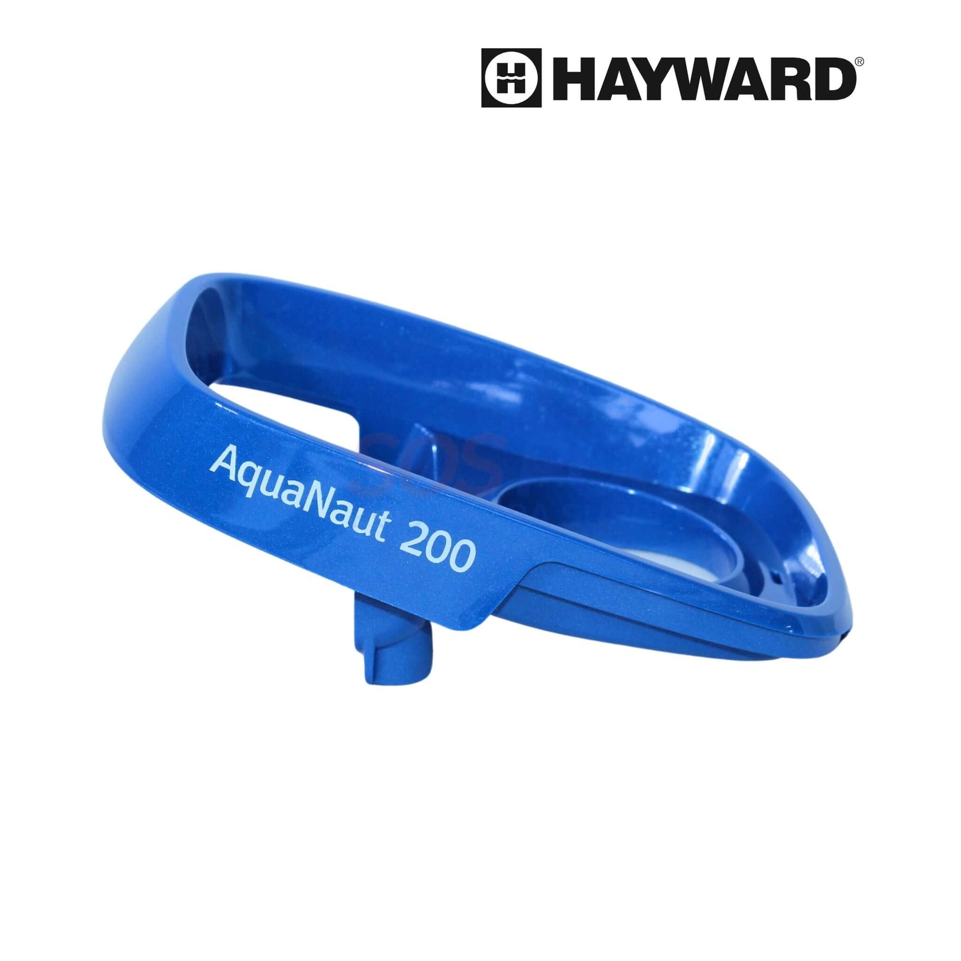 Hayward Aquanaut 200 handle in metallic blue color, OEM replacement part, SKU PVXS0002-234-01, ideal for SOS Pool maintenance.