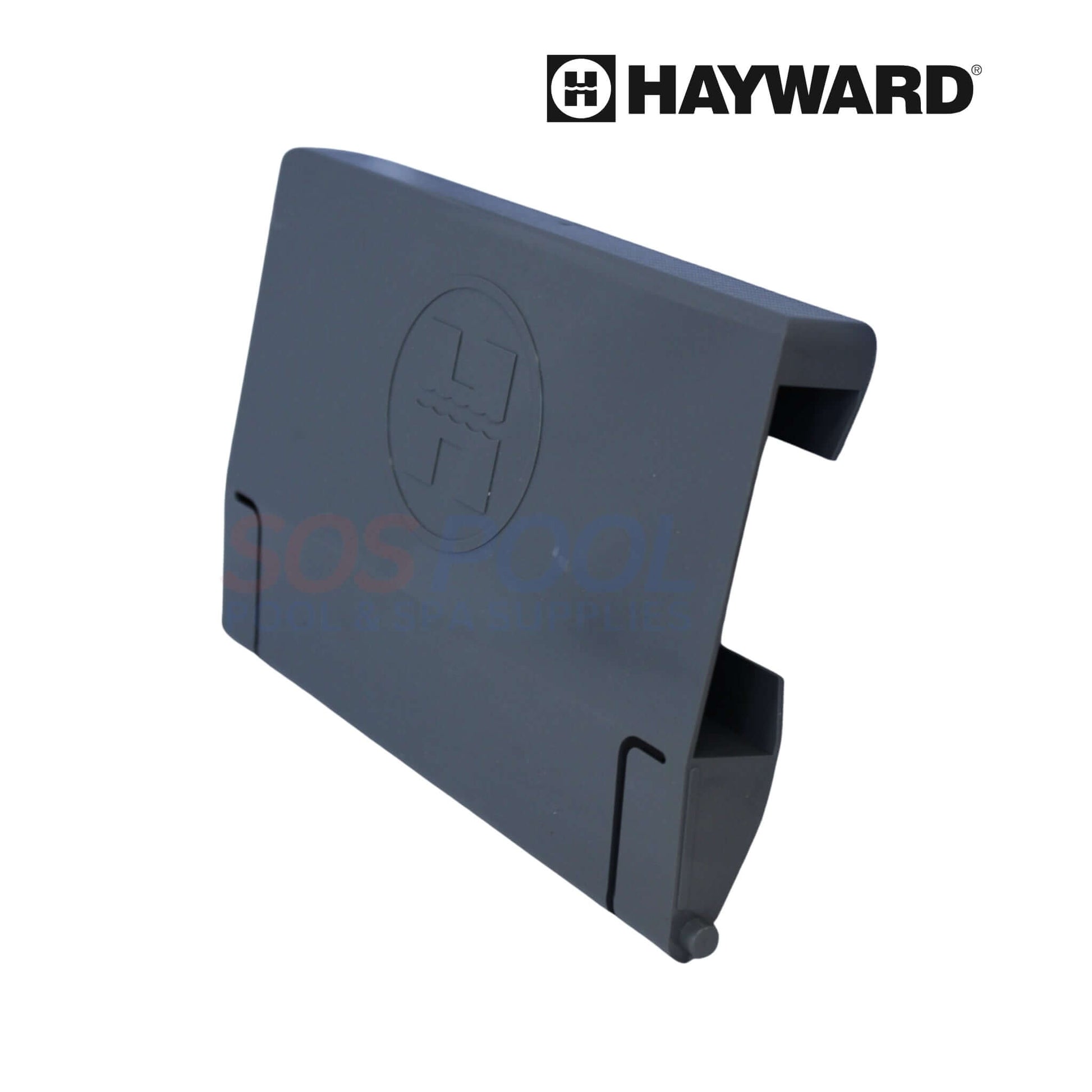 Hayward Automatic Skimmer Weir | Dark Grey | SPX1082KDGR, side view showing durable dark grey design for pool supplies.
