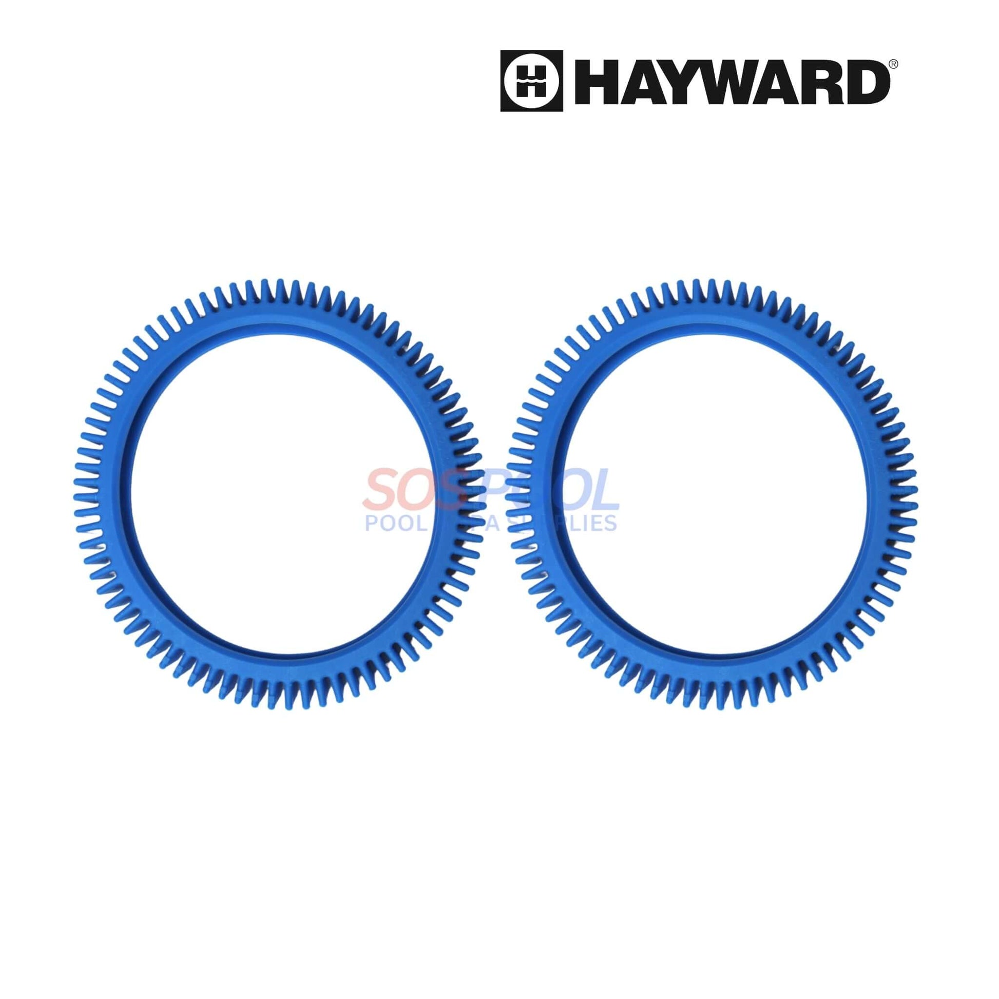 Hayward blue back tires for Poolvergnuegen 4 wheel cleaners, 2 pack, model 896584000-082, by SOS Pool.