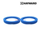Hayward back tires for Poolvergnuegen 4 wheel cleaners, 2 pack, blue, model 896584000-082 for optimal pool performance.