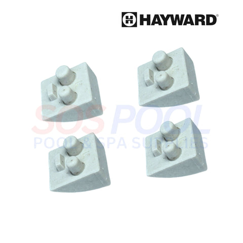 Hayward Ceramic Pod Shoes Replacement Set of 4 for SOS Pool Cleaners, AXV014CP, Durable High-Quality Material