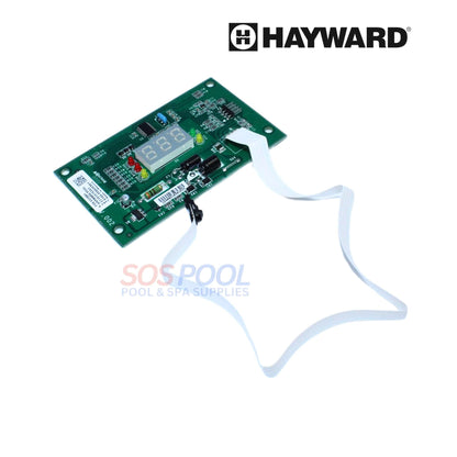 Hayward Display Board and Ribbon Cable HDXFUIBRD001 for HDF Heaters at SOS Pool supplies.