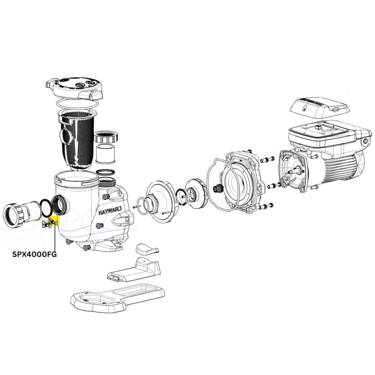 Hayward Nut Assembly SPX0722D | In The Swim Hayward Nut Assembly SPX0722D | In The Swim