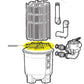 Diagram of Hayward DEX2400H DE filter element locator and components for SOS Pool maintenance.
