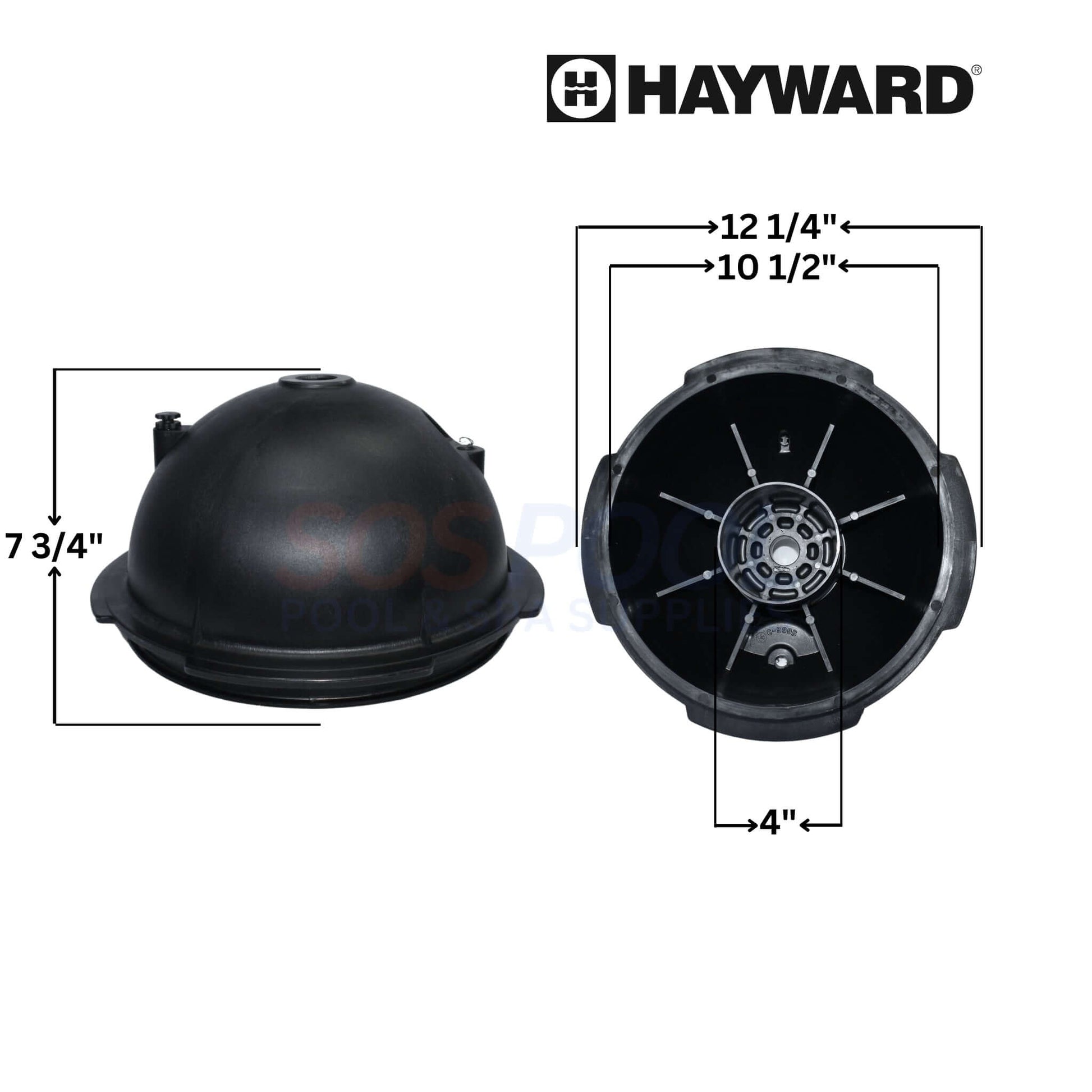 Hayward Filter Head CX900B for Star-Clear Plus Filters, 12 1/4" dimensions, durable component for pool filtration, SOS Pool.