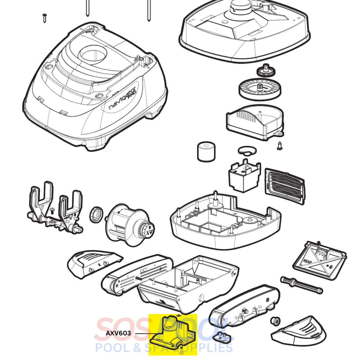 ゼン♢ Hayward Fixed Access Cover For Navigator & Pool Vac | AXV603