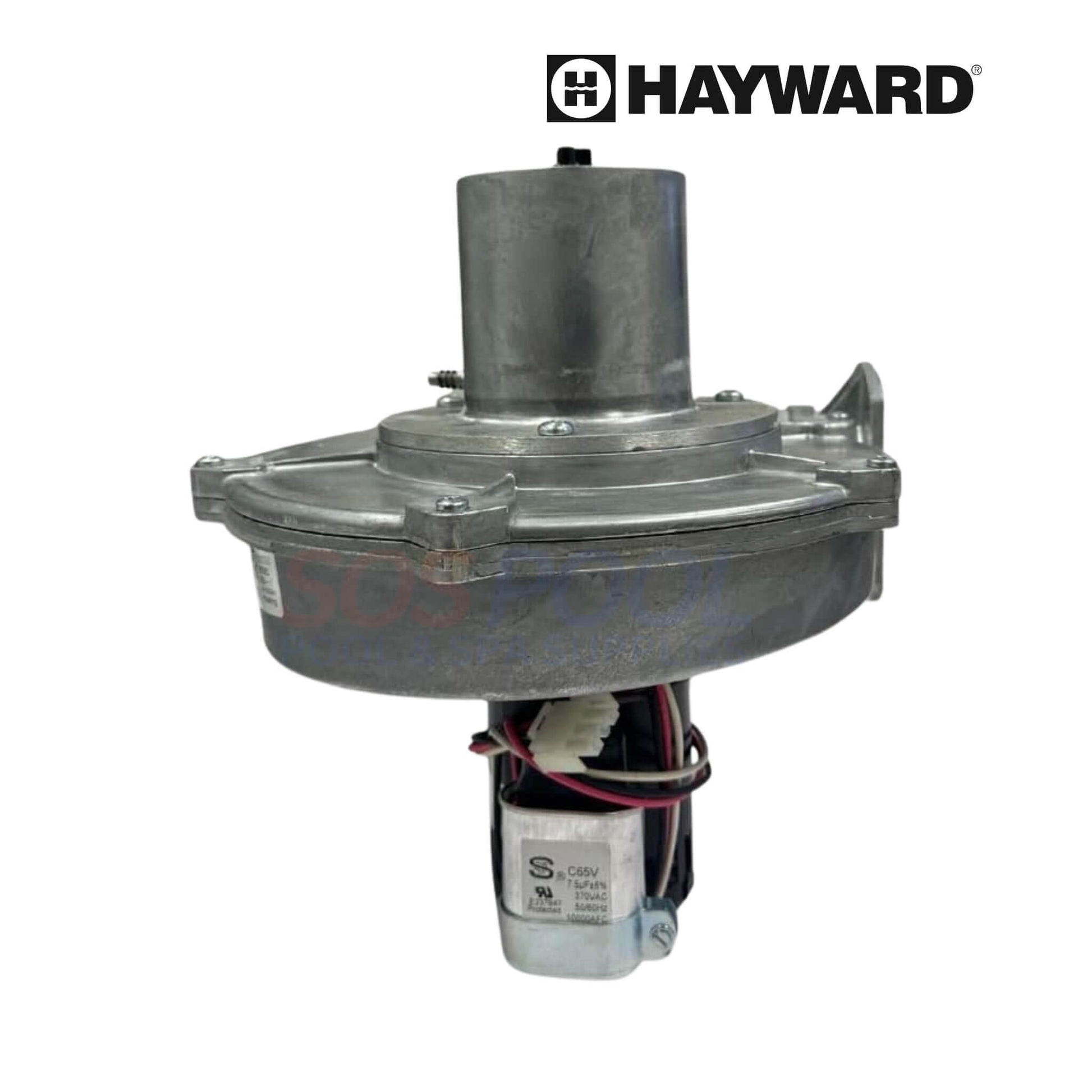 Hayward HC Series HDF Combustion Blower | HDXFBWR001 showing a metallic blower motor designed for efficient HVAC performance.