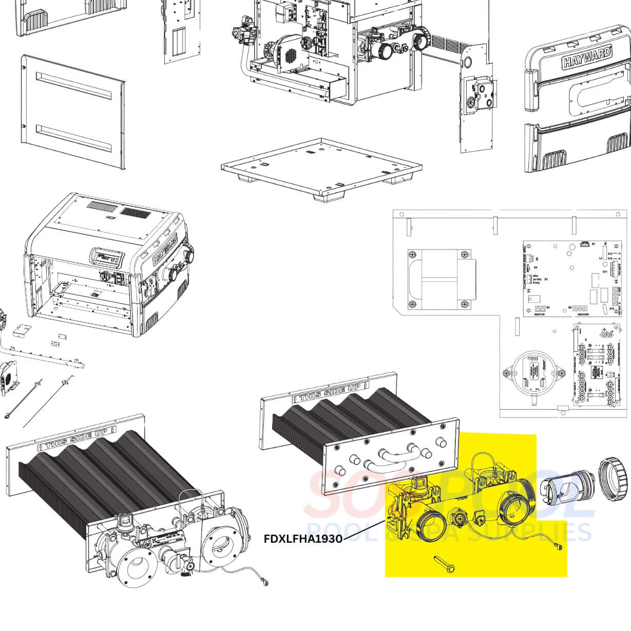 Hamページ Hayward Header Assembly For H-Series Heaters | FDXLFHA1930