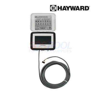 Hayward OmniHub Pool & Spa Controller | HLHCONTROL with user interface and wiring, used for automated pool and spa management.