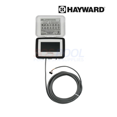 Hayward OmniHub Pool & Spa Controller | HLHCONTROL with user interface and wiring, used for automated pool and spa management.