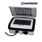 Hayward OmniHub Pool & Spa Controller | HLHCONTROL in white with open lid, showcasing LCD screen and buttons, ideal for SOS Pool supplies.