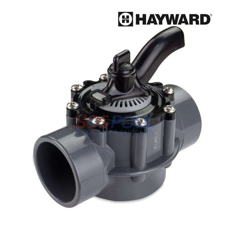 Hayward PVC Diverter Valve PSV2S2DGR for valve actuators | 2 Port | 2" x 2.5" | SOS Pool