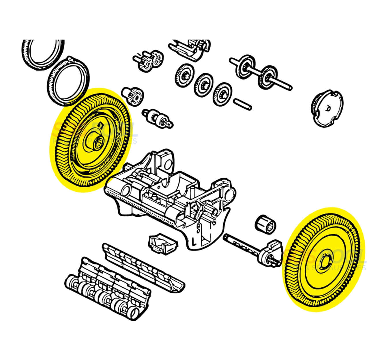 Hayward Wheel Hub For The Pool Cleaner | 896584000-051