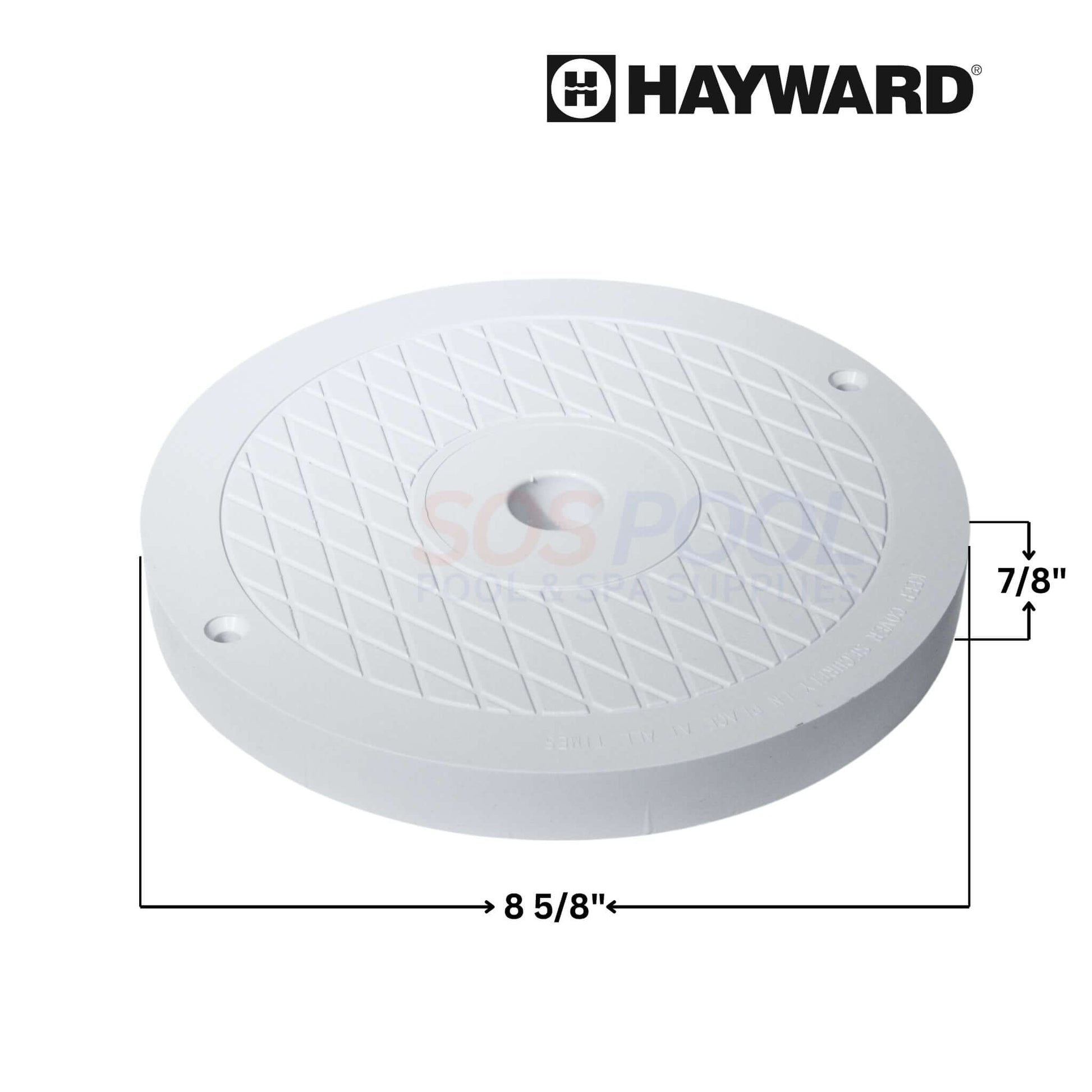Hayward Skimmer Lid for SP1080 Series, durable 10" plastic cover, replacement part SPX1084R, SOS Pool.