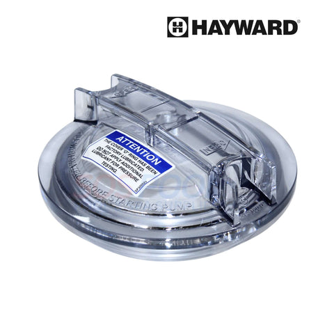 Hayward Strainer Cover Lid SPX3100D for Super II Pumps, clear design for visibility, essential for SOS Pool maintenance.
