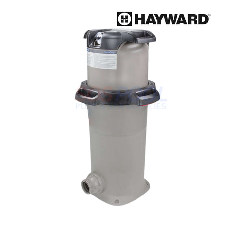 Hayward SwimClear 150 Sq Ft Single Cartridge Filter | W3C150S, gray pool filter, showcasing advanced filtration for residential pools, SOS Pool supplies.