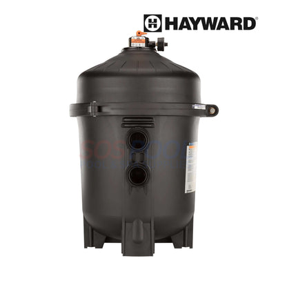 Hayward SwimClear 325 Sq Ft Cartridge Pool Filter | W3C3030 shown from the front, black housing for effective pool filtration, SOS Pool supplies.