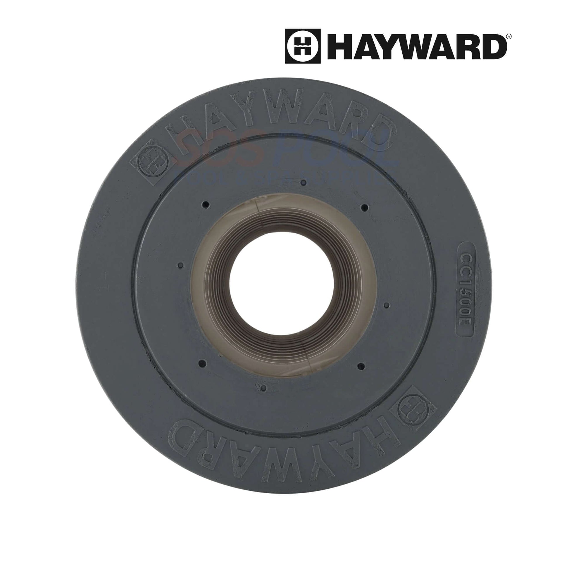 Hayward SwimClear C150S Filter Cartridge 150 Sq. Ft. | CX150XRE front view, gray, suitable for SOS pool supplies and swimming pool parts.
