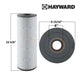 Hayward SwimClear C150S Filter Cartridge 150 Sq. Ft. | CX150XRE, 23 5/6" tall, efficient pool filtration, SOS Pool supplies.
