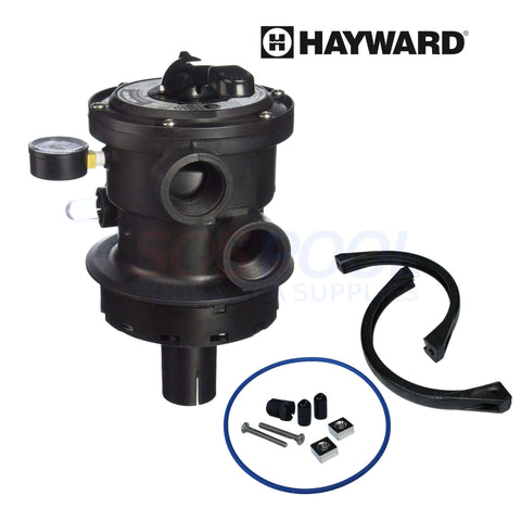 Hayward Top Mount Vari-Flo Multiport Valve with Clamp SP0714T for pool maintenance from SOS Pool.