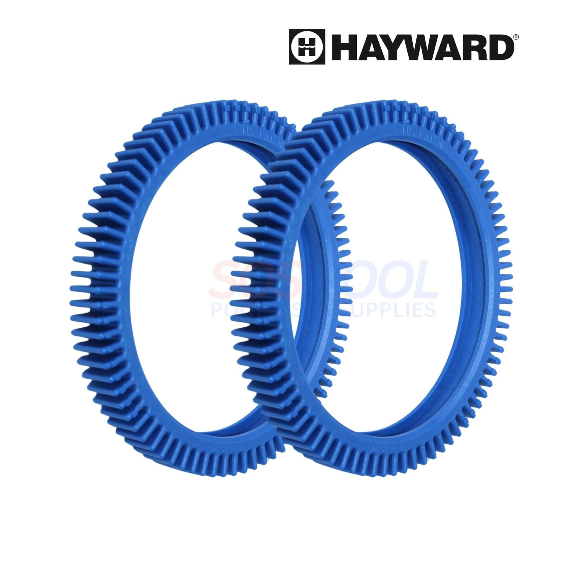Hayward Wheel Thread Tire for Aquanaut Cleaners, part PVXS16PK2-234, SOS Pool supplies, durable blue tread design.