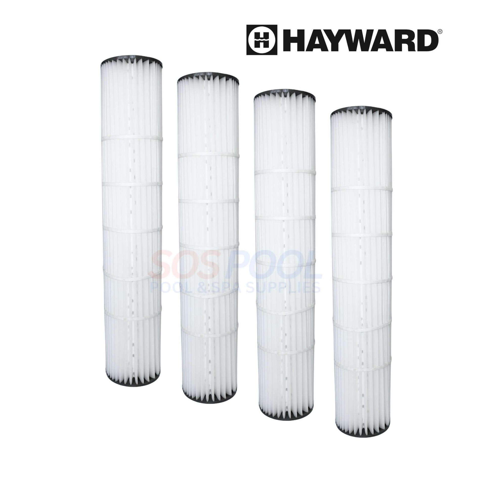 Hayward Cartridge 4-Pack DEX250EPAK4 for DEP100 filters by SOS Pool, ensuring efficient water filtration and clarity.