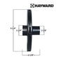 Hayward AX6060C Impeller dimensions for 6060 Booster Pump, essential for optimal pool cleaning performance. SKU: AX6060C